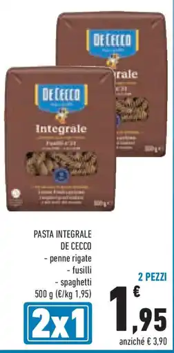 Conad Superstore Pasta integrale DE CECCO offerta