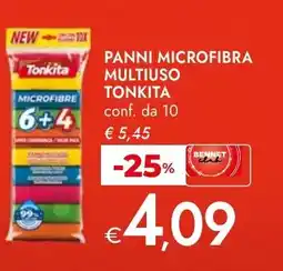 Bennet Panni microfibra multiuso TONKITA offerta