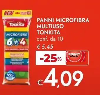 Bennet Panni microfibra multiuso TONKITA offerta