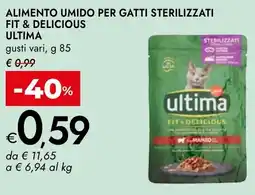 Bennet Alimento umido per gatti sterilizzati fit & delicious ULTIMA offerta