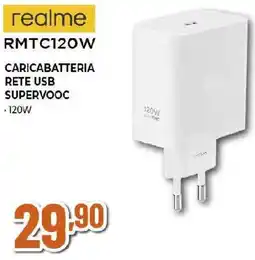 Extracoop realme RMTC120W CARICABATTERIA RETE USB SUPERVOOC offerta