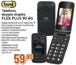 Extracoop trevi Telefono doppio display FLEX PLUS 90 4G offerta
