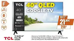 Extracoop TCL TV QLED 40" FULL HD 40S59K offerta