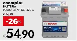 Bennet BOSCH Batteria PO000, 44AH DX, 420 A offerta