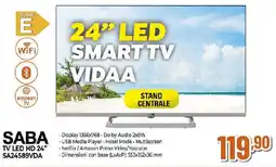 Extracoop SABA TV LED HD 24" SA24S89VDA offerta