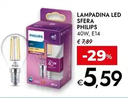 Bennet Lampadina LED sfera PHILIPS offerta