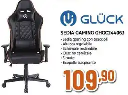 Extracoop GLÜCK SEDIA GAMING GHGC244063 offerta