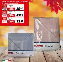 Bennet Completo letto flanella stampata 2 piazze offerta
