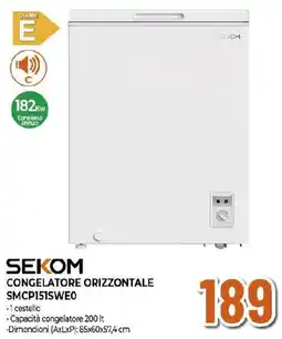 Extracoop SEKOM CONGELATORE ORIZZONTALE SMCP151SWE0 offerta