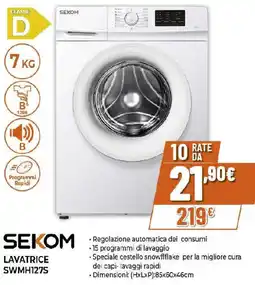 Extracoop SEKOM LAVATRICE SWMH127S offerta