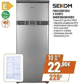 Extracoop SEKOM FRIGORIFERO 2 PORTE SHDP28NSMIXEO offerta