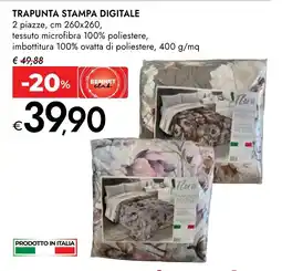 Bennet Trapunta stampa digitale offerta