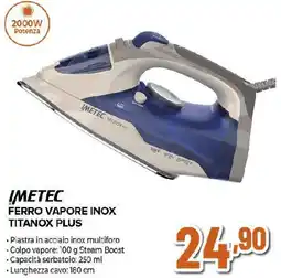 Extracoop IMETEC FERRO VAPORE INOX TITANOX PLUS offerta