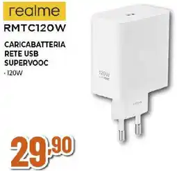 Ipercoop realme RMTC120W CARICABATTERIA RETE USB SUPERVOOC offerta