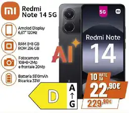 Ipercoop Redmi Note 14 5G offerta