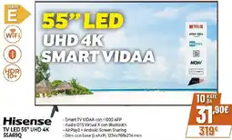 Ipercoop Hisense TV LED 55" UHD 4K 55A69Q offerta