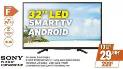Ipercoop SONY TV LED 32" KD32W800P1AEP offerta