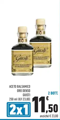 Conad Superstore Aceto balsamico oro denso GIUSTI offerta