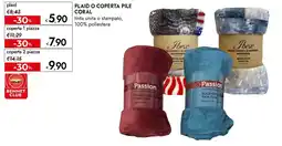 Bennet Plaid o coperta pile coral offerta