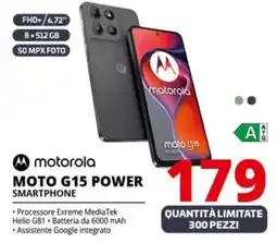 Comet motorola MOTO G15 POWER SMARTPHONE offerta