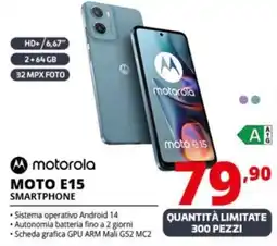 Comet motorola MOTO E15 SMARTPHONE offerta