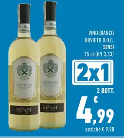 Conad Superstore Vino bianco orvieto d.o.c. SENSI offerta