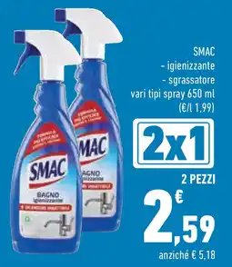 Conad Superstore SMAC - igienizzante - sgrassatore vari tipi spray offerta