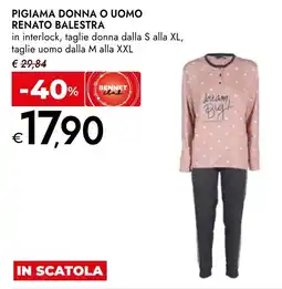 Bennet Pigiama donna o uomo renato balestra offerta