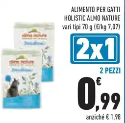 Conad Superstore Alimento per gatti holistic ALMO NATURE offerta