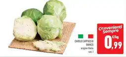 Conad Superstore Cavolo cappuccio bianco offerta
