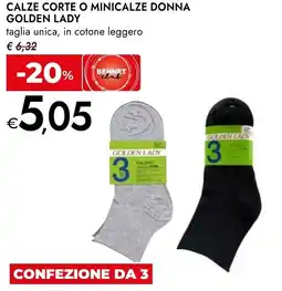 Bennet Calze corte o minicalze donna GOLDEN LADY offerta