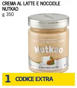 Bennet Crema al latte e nocciole NUTKAO offerta