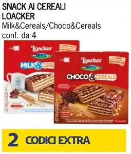 Bennet Snack ai cereali LOACKER offerta