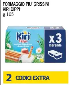 Bennet Formaggio piu' grissini KIRI DIPPI offerta
