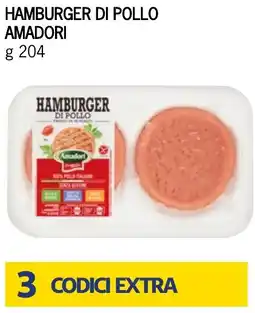 Bennet Hamburger di pollo AMADORI offerta