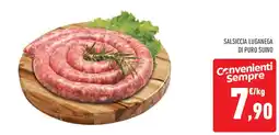 Conad Superstore Salsiccia luganega di puro suino offerta