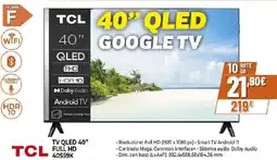 Ipercoop TCL TV QLED 40" FULL HD 40S59K offerta