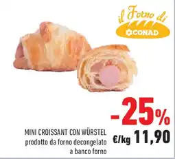 Conad Superstore Mini croissant con würstel offerta