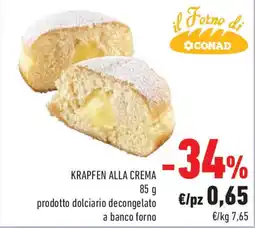 Conad Superstore Krapfen alla crema offerta