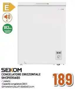 Ipercoop SEKOM CONGELATORE ORIZZONTALE SMCP151SWE0 offerta