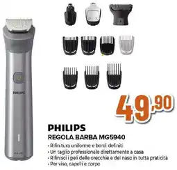 Ipercoop PHILIPS REGOLA BARBA MG5940 offerta