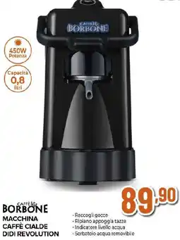 Ipercoop BORBONE MACCHINA CAFFÈ CIALDE DIDI REVOLUTION offerta