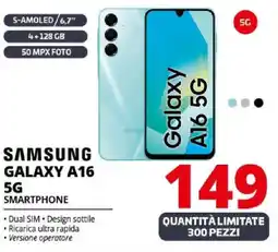 Comet SAMSUNG GALAXY A16 5G SMARTPHONE offerta