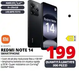 Comet Xiaomi REDMI NOTE 14 SMARTPHONE offerta