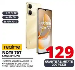 Comet realme NOTE 70T SMARTPHONE offerta