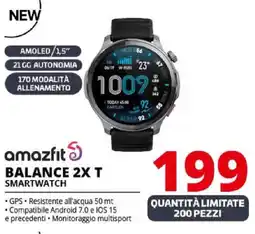 Comet amazfit BALANCE 2X T SMARTWATCH offerta
