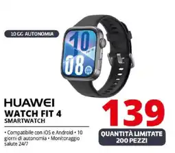 Comet HUAWEI Watch fit 4 smartwatch offerta