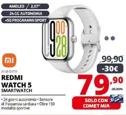 Comet xiaomi REDMI WATCH 5 SMARTWATCH offerta