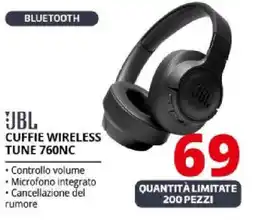 Comet JBL CUFFIE WIRELESS TUNE 760NC offerta