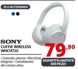 Comet SONY CUFFIE WIRELESS WHCH720 offerta